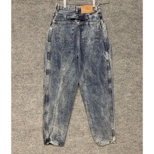 Vintage Gitano Express 80s Jeans Women’s 7/8 Acid Wash High Rise Cinch Back Rare